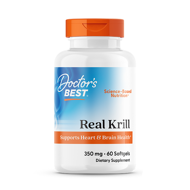 Doctor's Best Real Krill, 350 mg, 60 Softgel