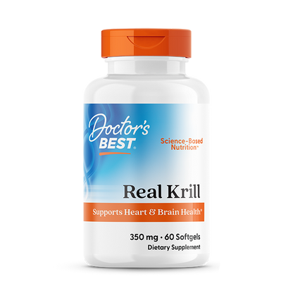 Doctor's Best Real Krill, 350 mg, 60 Softgel