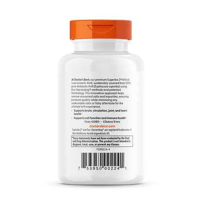 Doctor's Best Real Krill, 350 mg, 60 Softgel