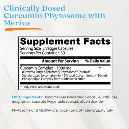 Doctor's Best Curcumin Phytosome with Meriva, 500 mg, 60 Veggie Caps