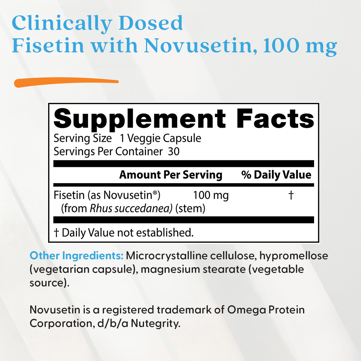 Doctor's Best Fisetin with Novusetin, 100 mg, 30 Veggie Caps