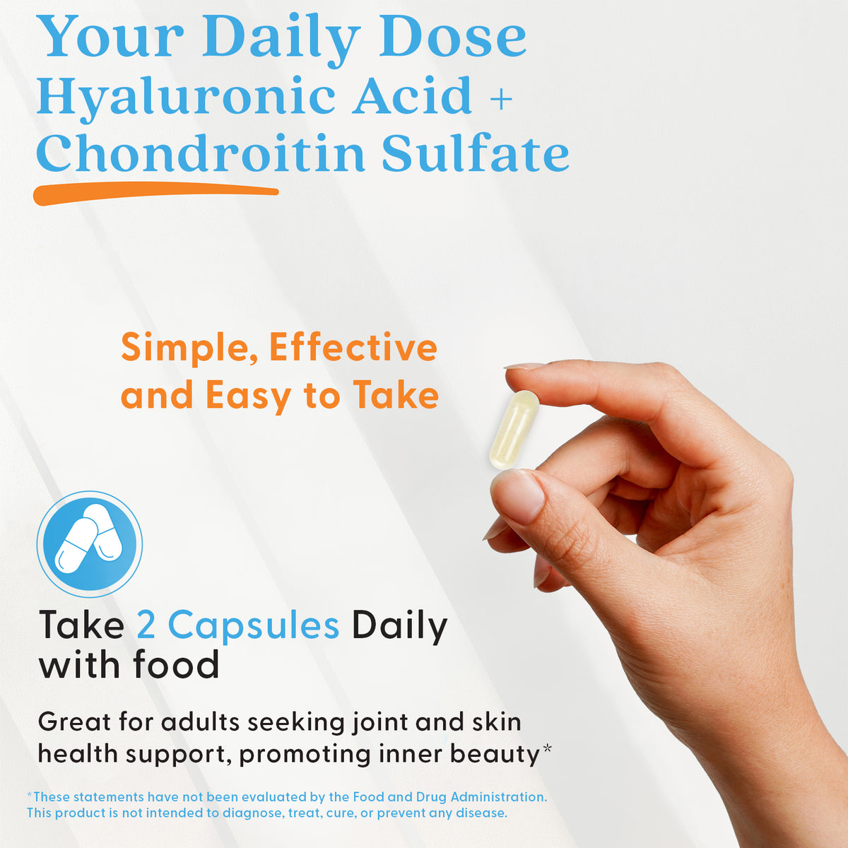 Doctor's Best Hyaluronic Acid + Chondroitin Sulfate, 180 Veggie Caps