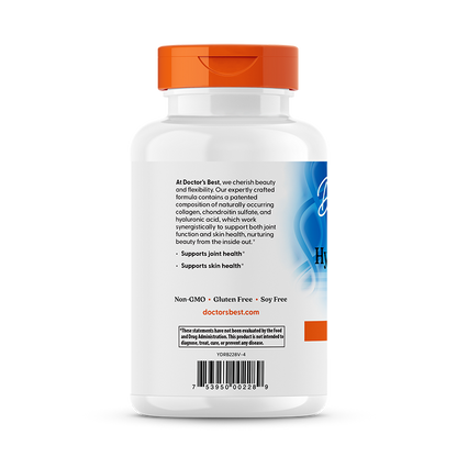 Doctor's Best Hyaluronic Acid + Chondroitin Sulfate, 180 Veggie Caps