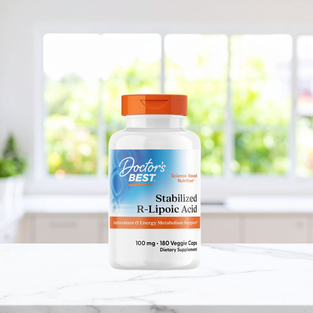 Doctor's Best Stabilized R-Lipoic Acid, 100 mg, 180 Veggie Caps
