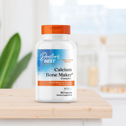 Doctor's Best Calcium Bone Maker Complex with MCHCal, 180 Capsules