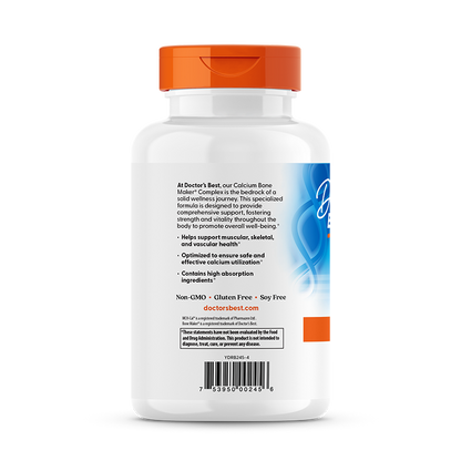 Doctor's Best Calcium Bone Maker Complex with MCHCal, 180 Capsules