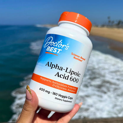 Doctor's Best Alpha-Lipoic Acid 600, 600 mg, 180 Veggie Caps