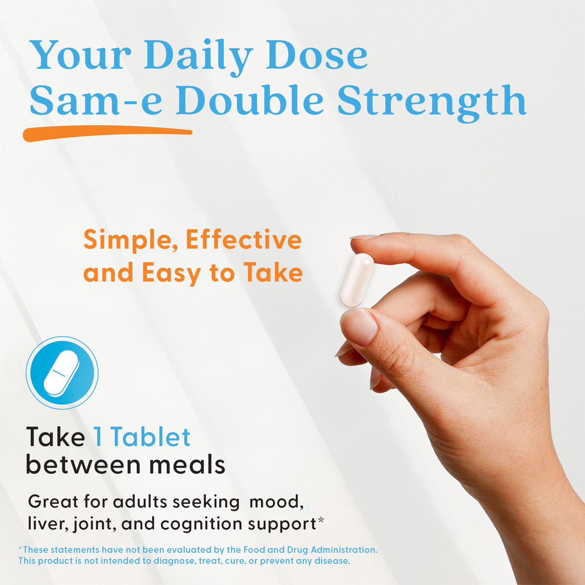 Doctor's Best SAM-e, Double-Strength, 400 mg, 60 Enteric Coated Tablets