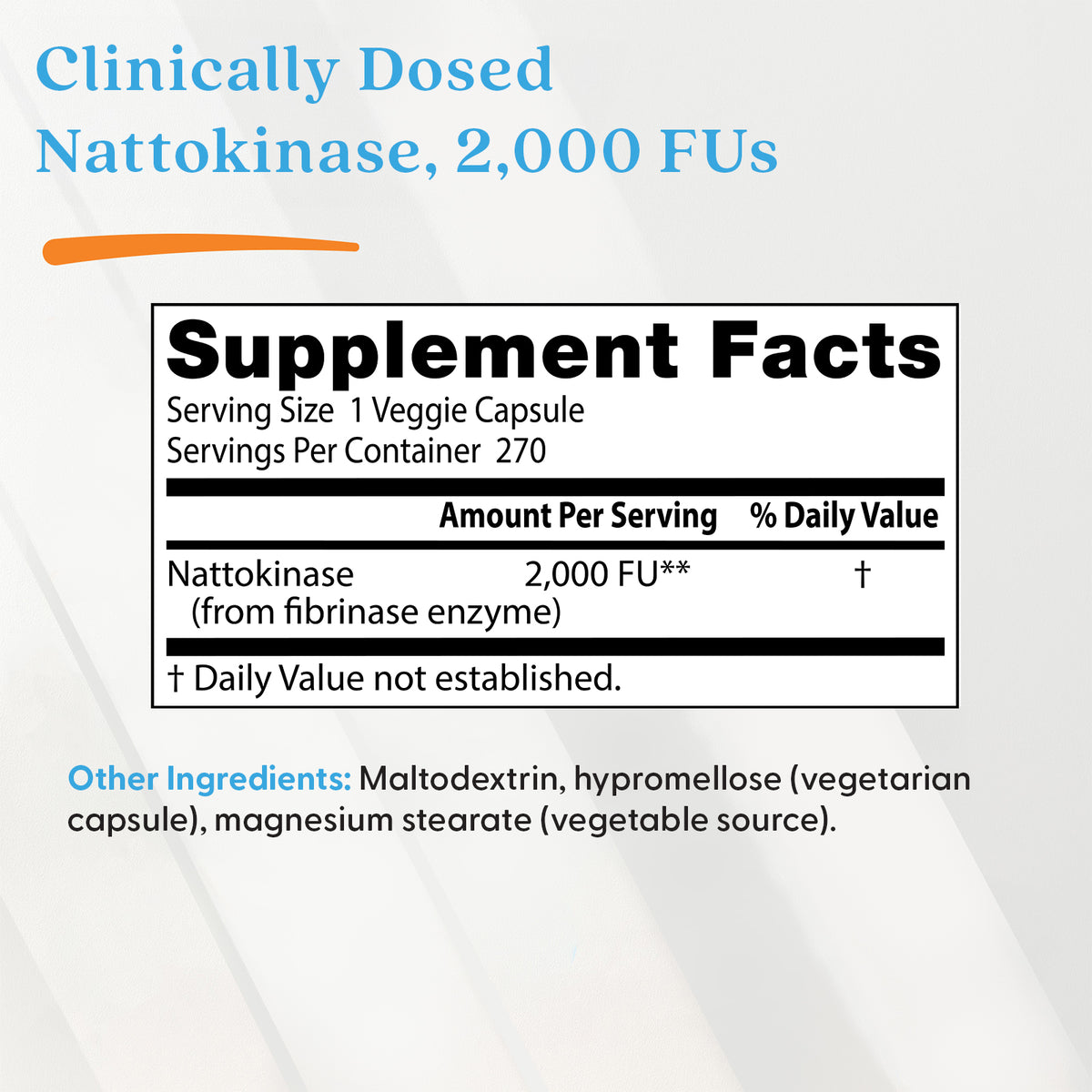Doctor's Best Nattokinase, 2,000 FUs, 270 Veggie Caps