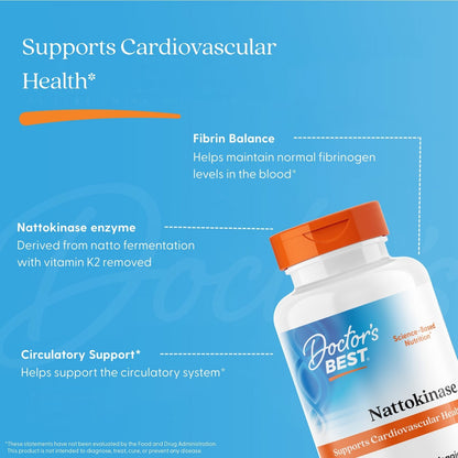 Doctor's Best Nattokinase, 2,000 FUs, 270 Veggie Caps