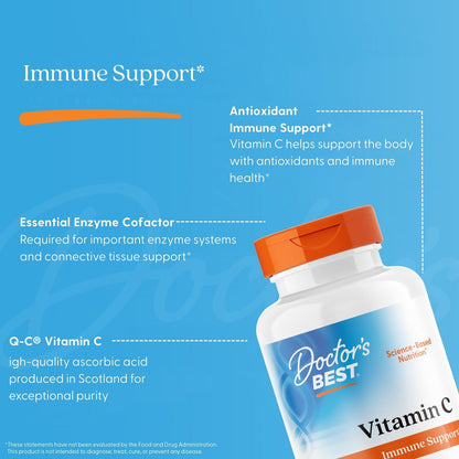 Doctor's Best Vitamin C with Q-C, 1,000 mg, 120 Veggie Caps