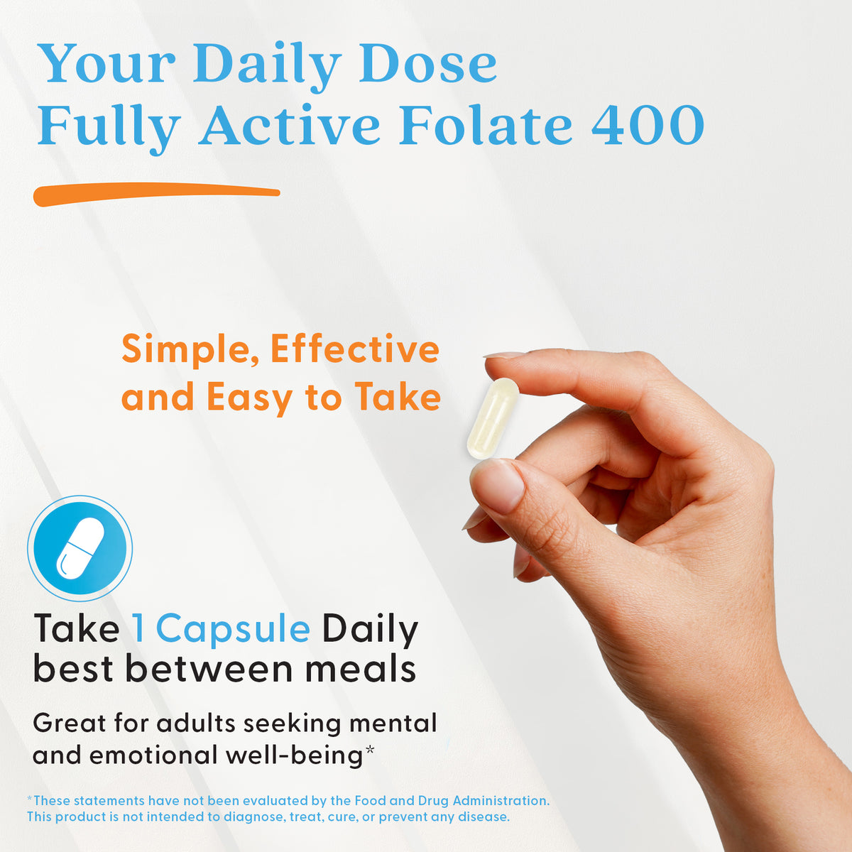 Doctor's Best Fully Active Folate 400 with Quatrefolic, 400 mcg, 90 Veggie Caps
