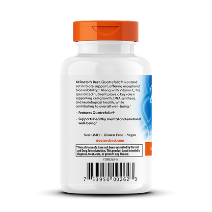 Doctor's Best Fully Active Folate 400 with Quatrefolic, 400 mcg, 90 Veggie Caps
