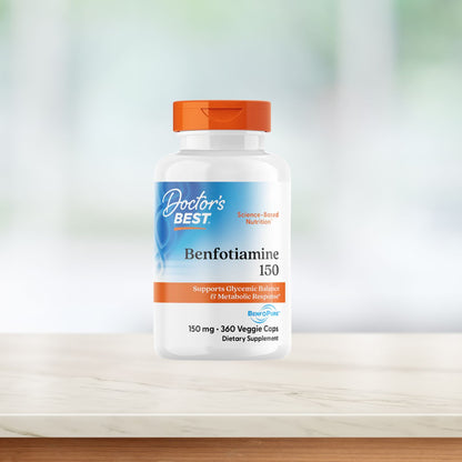 Doctor's Best Benfotiamine with BenfoPure, 150 mg, 360 Veggie Caps