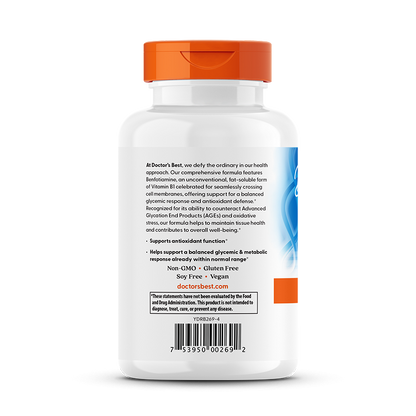 Doctor's Best Benfotiamine with BenfoPure, 150 mg, 360 Veggie Caps