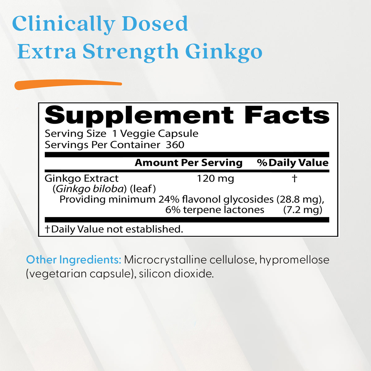 Doctor's Best Extra Strength Ginkgo, 120 mg, 360 Veggie Caps