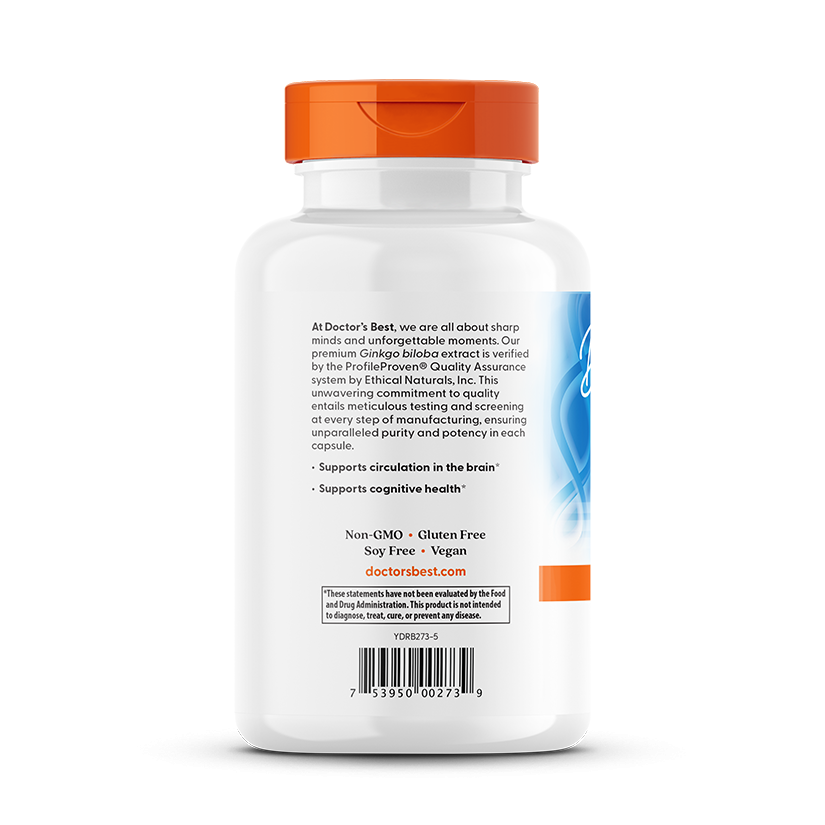 Doctor's Best Extra Strength Ginkgo, 120 mg, 360 Veggie Caps