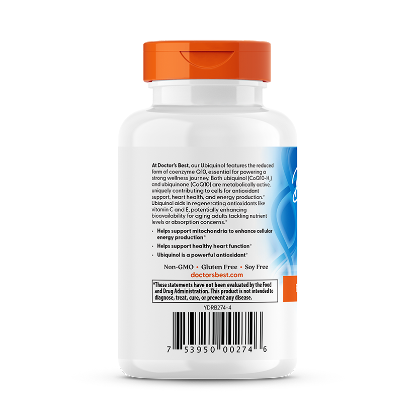 Doctor's Best Ubiquinol with Kaneka, 200 mg, 30 Softgels