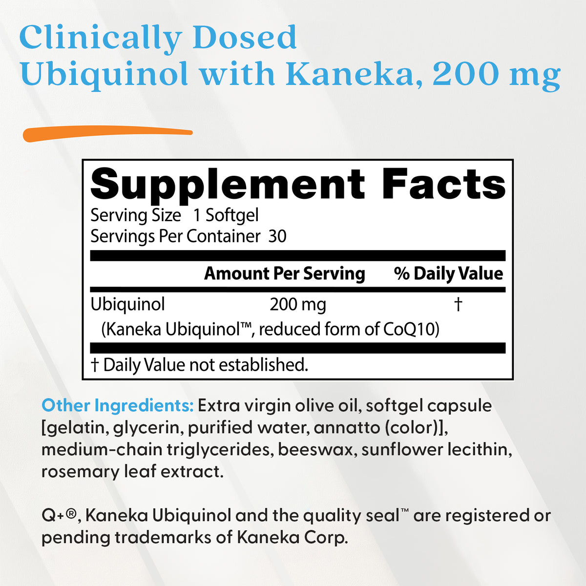 Doctor's Best Ubiquinol with Kaneka, 200 mg, 120 Softgels