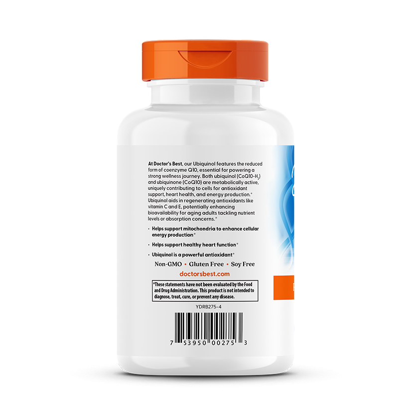 Doctor's Best Ubiquinol with Kaneka, 200 mg, 120 Softgels
