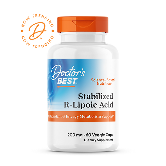 Doctor's Best Stabilized R-Lipoic Acid, 200 mg, 60 Veggie Caps