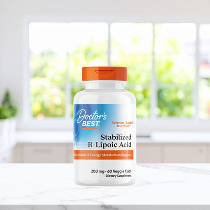Doctor's Best Stabilized R-Lipoic Acid, 200 mg, 60 Veggie Caps