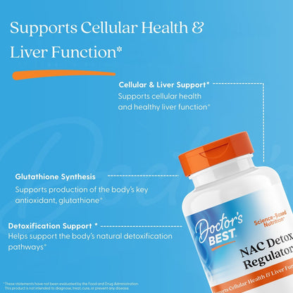 Doctor's Best NAC Detox Regulators, 60 Veggie Caps