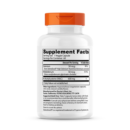 Doctor's Best NAC Detox Regulators, 60 Veggie Caps