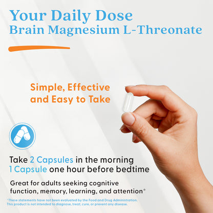 Doctor's Best Brain Magnesium with Magtein, 150 mg Per Serving, 90 Veggie Caps