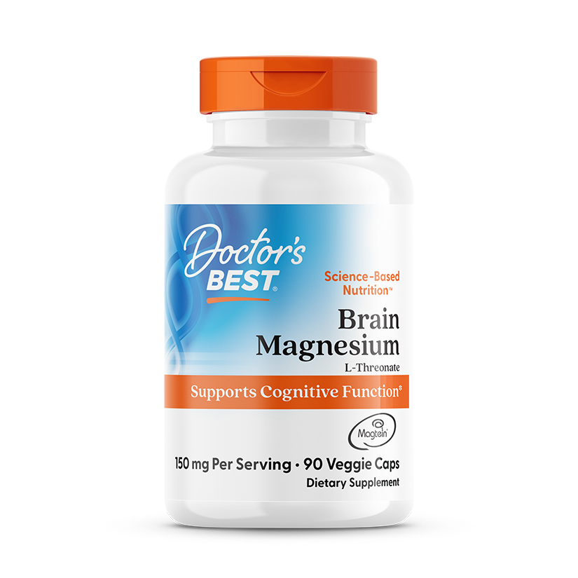 Doctor's Best Brain Magnesium with Magtein, 50 mg, 90 Veggie Caps