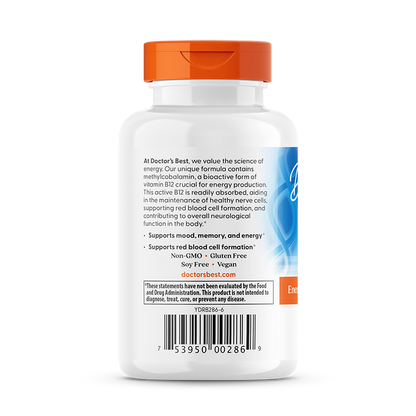 Doctor's Best Fully Active B12, 1,500 mcg, 60 Veggie Caps