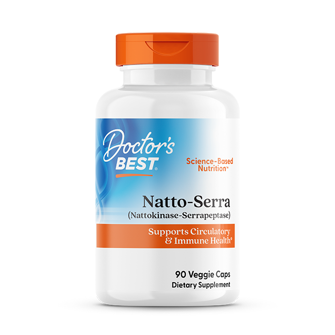 Doctor's Best Natto-Serra, 90 Veggie Caps