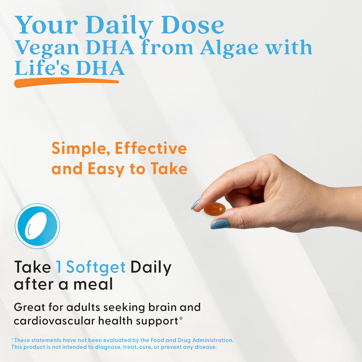 Doctor's Best Vegan DHA from Algae with Life's DHA, 200 mg, 60 Veggie Softgels