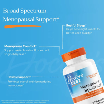 Doctor's Best Menopause Spectrum with EstroG-100, 30 Veggie Caps
