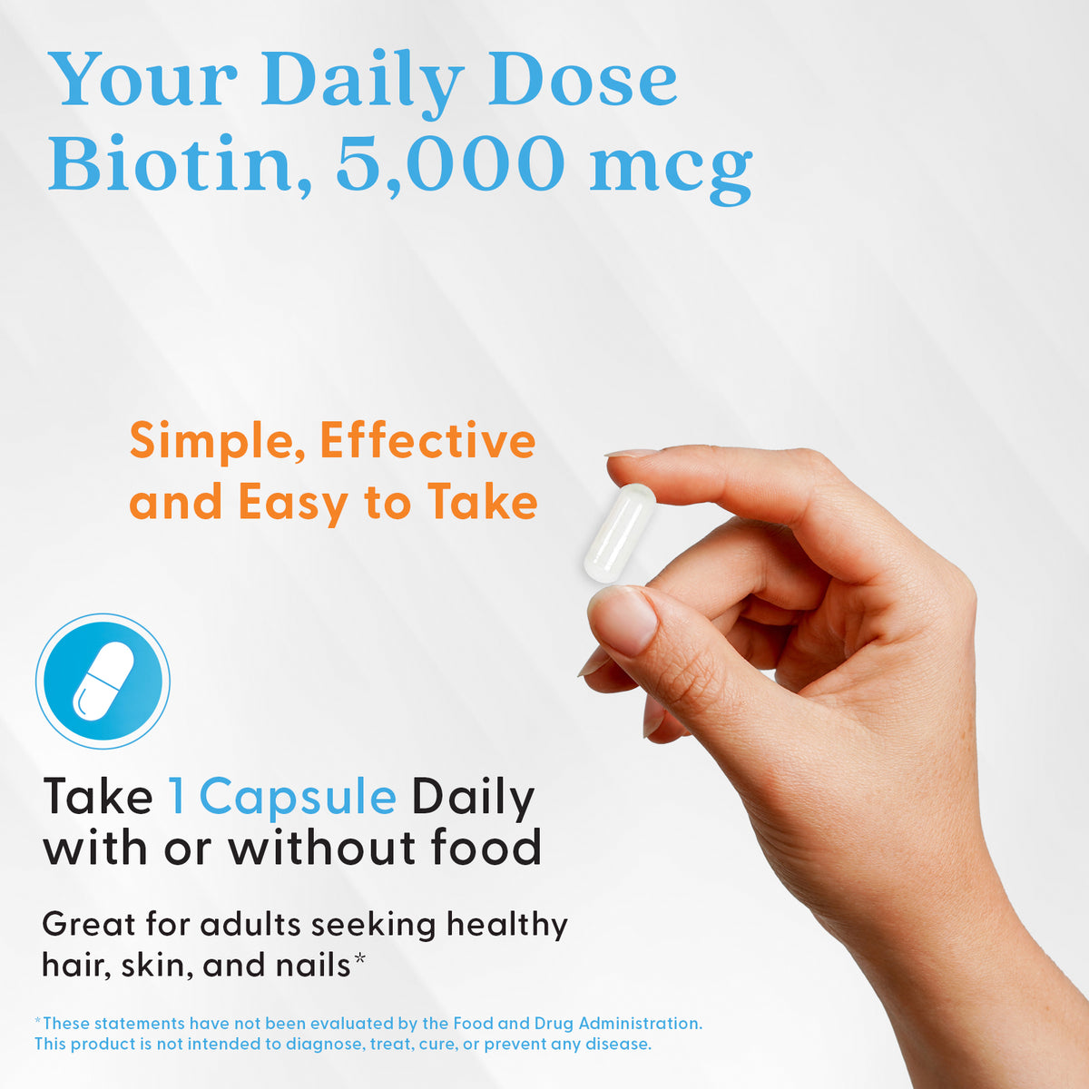 Doctor's Best Biotin, 5,000 mcg,  120 Veggie Caps