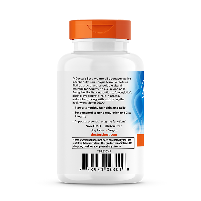 Doctor's Best Biotin, 5,000 mcg,  120 Veggie Caps