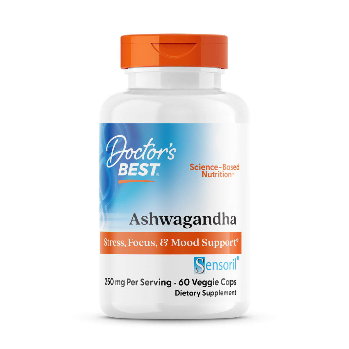 Doctor's Best Ashwagandha with Sensoril, 125 mg, 60 Veggie Caps