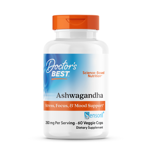 Doctor's Best Ashwagandha with Sensoril, 125 mg, 60 Veggie Caps