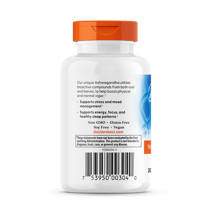 Doctor's Best Ashwagandha with Sensoril, 125 mg, 60 Veggie Caps
