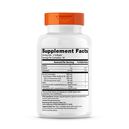 Doctor's Best Natural Vision Enhancers, 60 Softgels