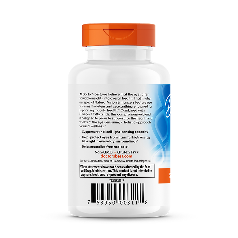 Doctor's Best Natural Vision Enhancers, 60 Softgels