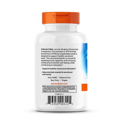 Doctor's Best 5-HTP, 100 mg, 180 Veggie Caps