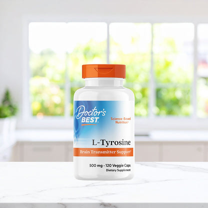 Doctor's Best Best L-Tyrosine, 500 mg, 120 Veggie Caps
