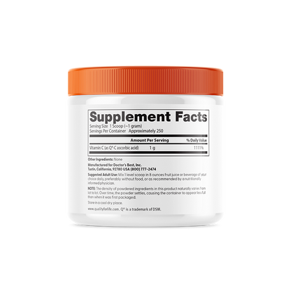 Doctor's Best Pure Vitamin C Powder with Q-C, 8.8 oz (250 g)