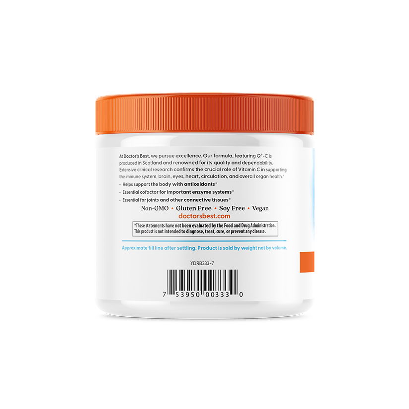 Doctor's Best Pure Vitamin C Powder with Q-C, 8.8 oz (250 g)
