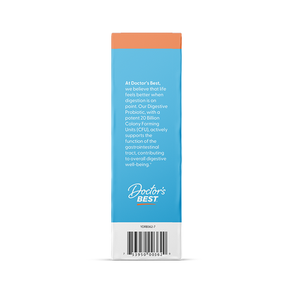 Doctor's Best Digestive Probiotic with Howaru, 20 Billion CFU, 30 Veggie Caps