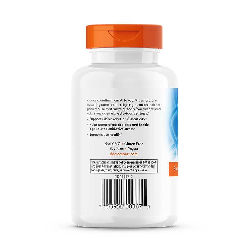 Doctor's Best Astaxanthin with AstaReal, 6 mg, 90 Veggie Softgels