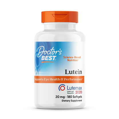 Doctor's Best Lutein with Lutemax 2020, 20 mg, 180 Softgels