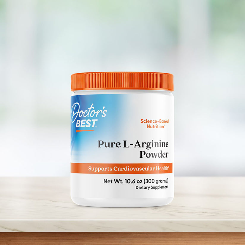 Doctor's Best Pure L-Arginine Powder, 10.6 oz (300 g)