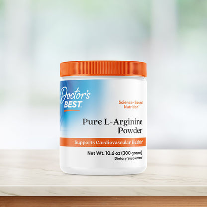 Doctor's Best Pure L-Arginine Powder, 10.6 oz (300 g)
